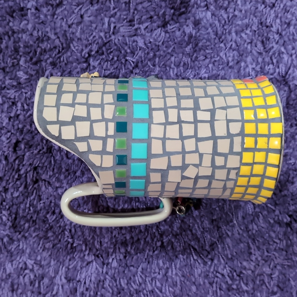 Mosaic Abstract Art Face Pitcher - Picture 3 of 10